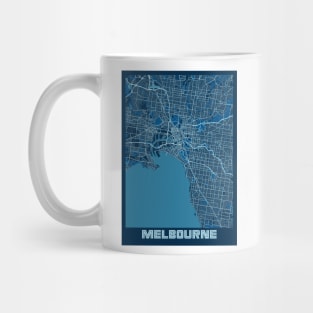 Melbourne - Australia Peace City Map Mug